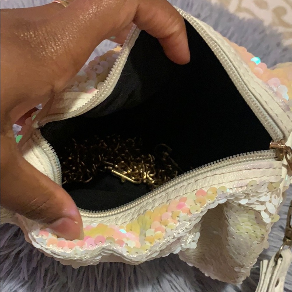 White and pink wrist bag - Picture 4 of 4